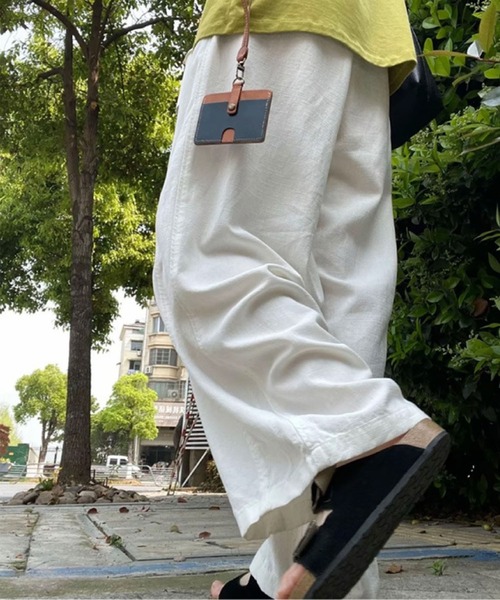 GLAMOROUS JANE(グラマラスジェーン)の「センターシームワイドイージーパンツ(その他パンツ・レディース・ネイビー/アイボリー/ベージュ・L/M)」の6枚目の写真
