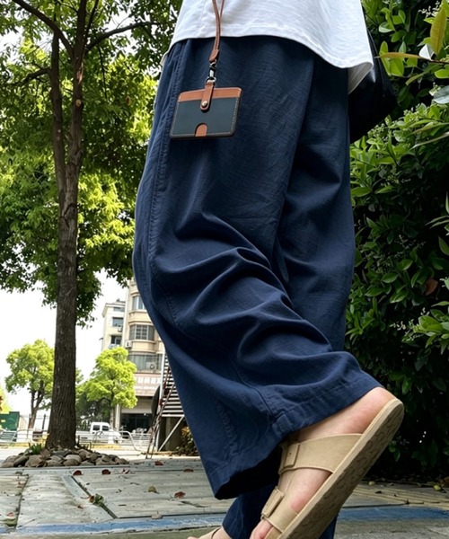 GLAMOROUS JANE(グラマラスジェーン)の「センターシームワイドイージーパンツ(その他パンツ・レディース・ネイビー/アイボリー/ベージュ・L/M)」の9枚目の写真