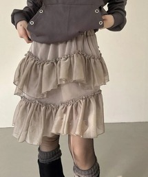 イレギュラーフリルスカート
