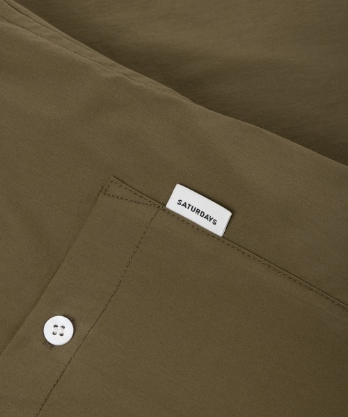Saturdays NYC(サタデーズ ニューヨークシティ )の「Canty CN SS Shirt(シャツ/ブラウス・メンズ・レンガ/カーキ/ネイビー・M/L/S)」の8枚目の写真
