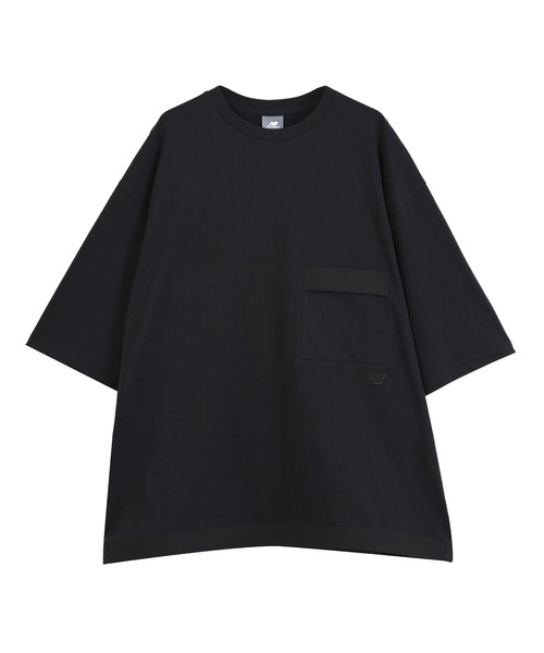 NEW BALANCE(ニューバランス)の「メンズファンクショナルポケットショートスリーブTシャツ(Tシャツ/カットソー・メンズ・ライトグレー/ブラック・SMALL/MEDIUM/LARGE/X-LARGE/XX-LARGE)」の2枚目の写真