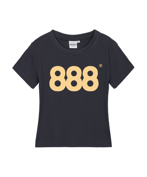 PRIMATE(プライメイト)の「NUMBER.888 レディース スリムフィット 半袖Tシャツ 6 COLORS(Tシャツ/カットソー・レディース・ブラック/クリーム/カーキ/ホワイト/ラベンダー/チャコール・LARGE/SMALL/MEDIUM)」の3枚目の写真