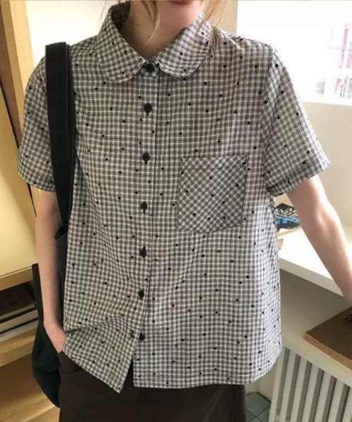 semplice（センプリチェ）の「シャツ【韓国ファッション】（シャツ/ブラウス・レディース・ブラック・M/L/S）」の3枚目の写真