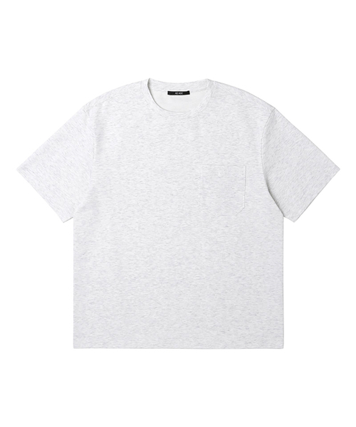 ADHOC(アドホック)の「男性分ト変形ポケット半袖ラウンドTシャツ (L-M-GREY) (HA4ST90-12)(Tシャツ/カットソー・メンズ・その他・95/90)」の1枚目の写真