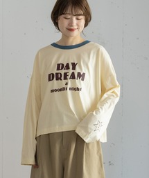 DAY DREAMロゴプリントリンガートップス