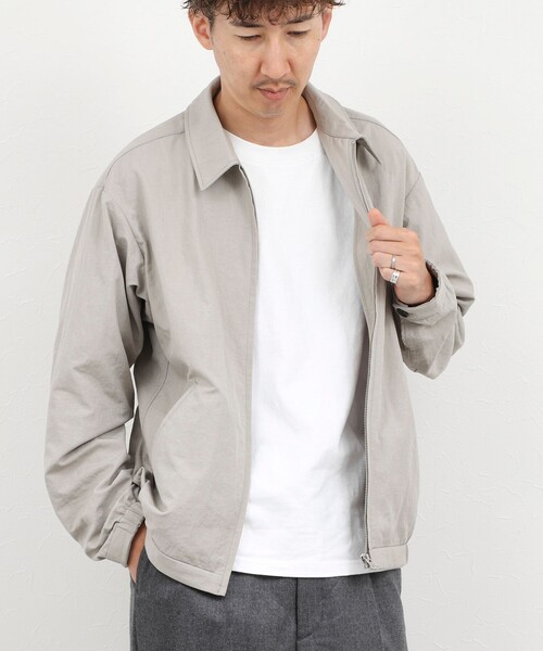 NOLLEY’S（ノーリーズ）の「ナイロンオックスジップブルゾン 26AW（ブルゾン・メンズ・レンガ/ベージュ/ブラック・M/L/S）」の3枚目の写真