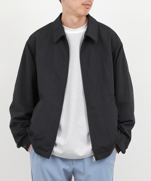 NOLLEY’S（ノーリーズ）の「ナイロンオックスジップブルゾン 26AW（ブルゾン・メンズ・レンガ/ベージュ/ブラック・M/L/S）」の2枚目の写真