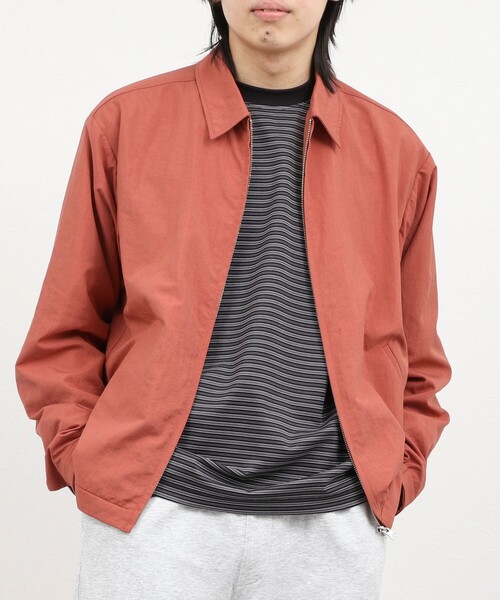 NOLLEY’S（ノーリーズ）の「ナイロンオックスジップブルゾン 26AW（ブルゾン・メンズ・レンガ/ベージュ/ブラック・M/L/S）」の4枚目の写真
