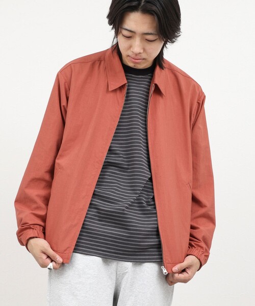NOLLEY’S（ノーリーズ）の「ナイロンオックスジップブルゾン 26AW（ブルゾン・メンズ・レンガ/ベージュ/ブラック・M/L/S）」の5枚目の写真
