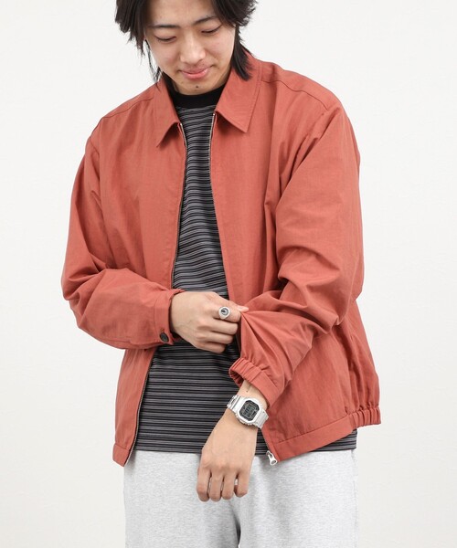 NOLLEY’S（ノーリーズ）の「ナイロンオックスジップブルゾン 26AW（ブルゾン・メンズ・レンガ/ベージュ/ブラック・M/L/S）」の6枚目の写真