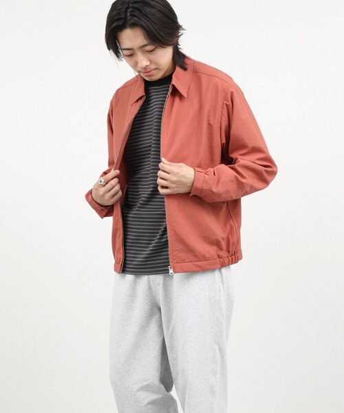 NOLLEY’S（ノーリーズ）の「ナイロンオックスジップブルゾン 26AW（ブルゾン・メンズ・レンガ/ベージュ/ブラック・M/L/S）」の8枚目の写真
