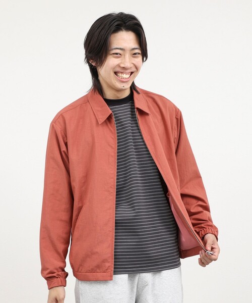 NOLLEY’S（ノーリーズ）の「ナイロンオックスジップブルゾン 26AW（ブルゾン・メンズ・レンガ/ベージュ/ブラック・M/L/S）」の9枚目の写真