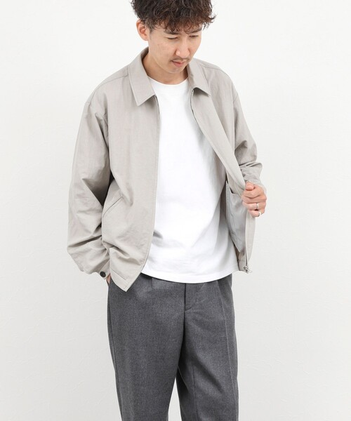 NOLLEY’S（ノーリーズ）の「ナイロンオックスジップブルゾン 26AW（ブルゾン・メンズ・レンガ/ベージュ/ブラック・M/L/S）」の18枚目の写真