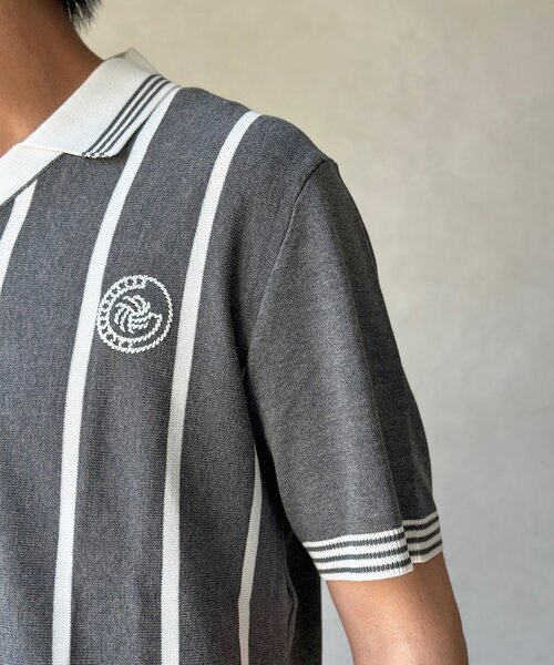 CPCM(シーピーシーエム)の「スキッパーニットユニフォームプルオーバー(Tシャツ/カットソー・メンズ・ホワイト/グレー・FREE)」の16枚目の写真