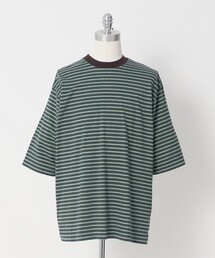 ＜LOEFF＞スビンコットン ボーダー Tシャツ MENS