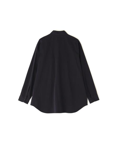 Y(ワイ)の「Y / ORGANIC COTTON HIGH DENSITY SATIN SH(シャツ/ブラウス・メンズ・ネイビー/ホワイト・MEDIUM)」の10枚目の写真