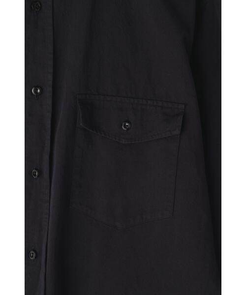 Y(ワイ)の「Y / ORGANIC COTTON HIGH DENSITY SATIN SH(シャツ/ブラウス・メンズ・ネイビー/ホワイト・MEDIUM)」の12枚目の写真