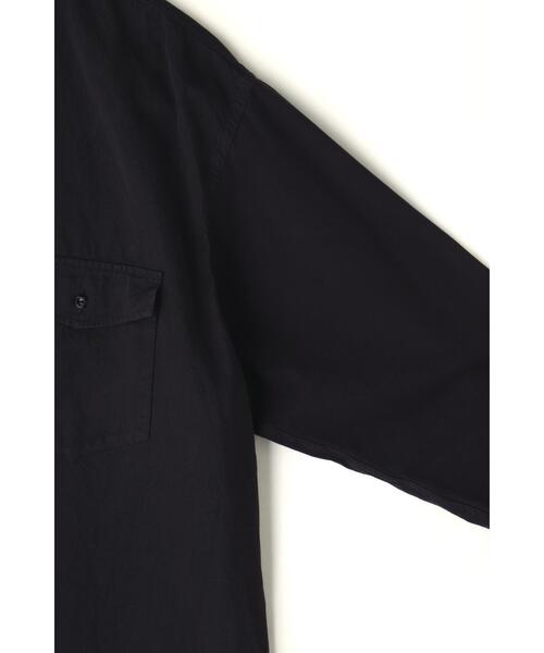 Y(ワイ)の「Y / ORGANIC COTTON HIGH DENSITY SATIN SH(シャツ/ブラウス・メンズ・ネイビー/ホワイト・MEDIUM)」の13枚目の写真