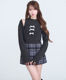 Rose Muse（ロゼミューズ）の「Triple ribbon knit ensemble（アンサンブル）」