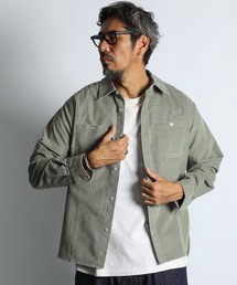 The DUFFER of ST.GEORGE（ザダファーオブセントジョージ）の「SULFUR DYE CORDUROY SHIRT：硫化染め ストレッチ コーデュロイシャツ（シャツ/ブラウス）」
