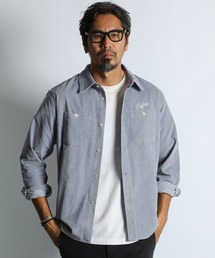 The DUFFER of ST.GEORGE（ザダファーオブセントジョージ）の「SULFUR DYE CORDUROY SHIRT：硫化染め ストレッチ コーデュロイシャツ（シャツ/ブラウス）」