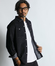 The DUFFER of ST.GEORGE（ザダファーオブセントジョージ）の「SULFUR DYE CORDUROY SHIRT：硫化染め ストレッチ コーデュロイシャツ（シャツ/ブラウス）」