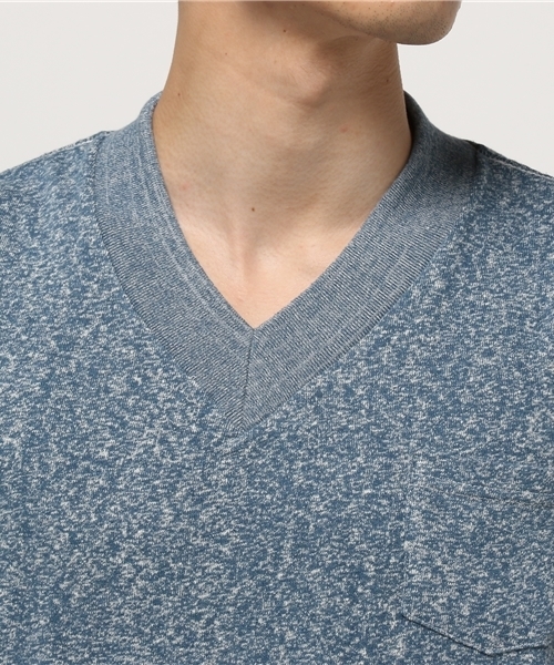 NATAL DESIGN（ネイタルデザイン）の「【ネイタルデザイン】V-ネックヘンプティーヘザー/V-NECK HEMP TEE HEATHER（Tシャツ/カットソー・メンズ・ネイビー/チャコールグレー/アッシュグレー・MEDIUM/X-SMALL/SMALL/LARGE）」の11枚目の写真