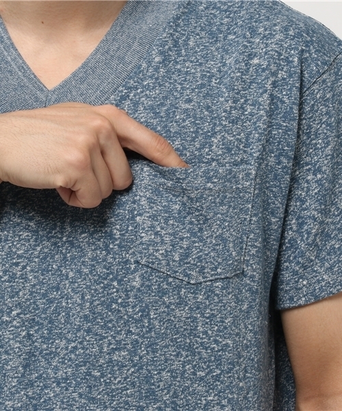 NATAL DESIGN（ネイタルデザイン）の「【ネイタルデザイン】V-ネックヘンプティーヘザー/V-NECK HEMP TEE HEATHER（Tシャツ/カットソー・メンズ・ネイビー/チャコールグレー/アッシュグレー・MEDIUM/X-SMALL/SMALL/LARGE）」の13枚目の写真