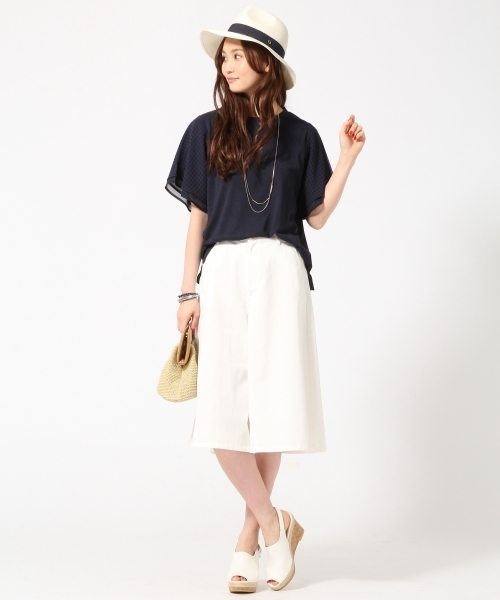 GLOBAL WORK（グローバルワーク）の「【吸水速乾】シフォンスリーブプルオーバー半袖/709692（Tシャツ/カットソー・レディース・ホワイト/ピンク/ネイビー/グレー/ブラック/レッド/カーキ/その他/その他3/ライトグレー・SMALL/LARGE/MEDIUM）」の17枚目の写真