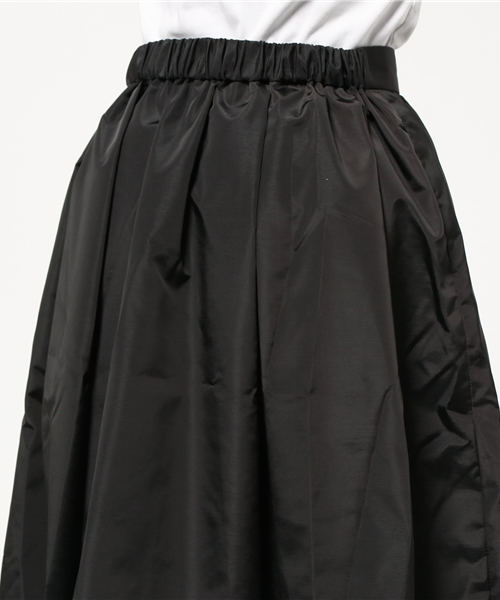 MOUSSY（マウジー）の「BACK GATHER MIDI SK/F（スカート・レディース・カーキ/ブラック/ベージュ・1/2）」の8枚目の写真