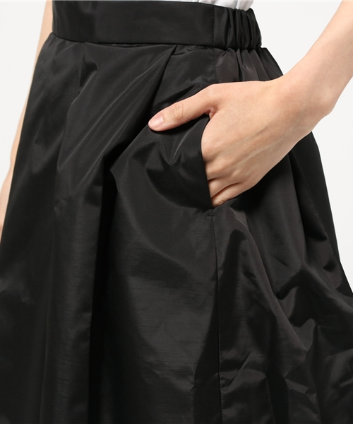 MOUSSY（マウジー）の「BACK GATHER MIDI SK/F（スカート・レディース・カーキ/ブラック/ベージュ・1/2）」の9枚目の写真