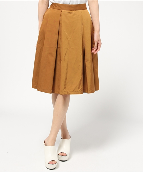 MOUSSY（マウジー）の「BACK GATHER MIDI SK/F（スカート・レディース・カーキ/ブラック/ベージュ・1/2）」の13枚目の写真