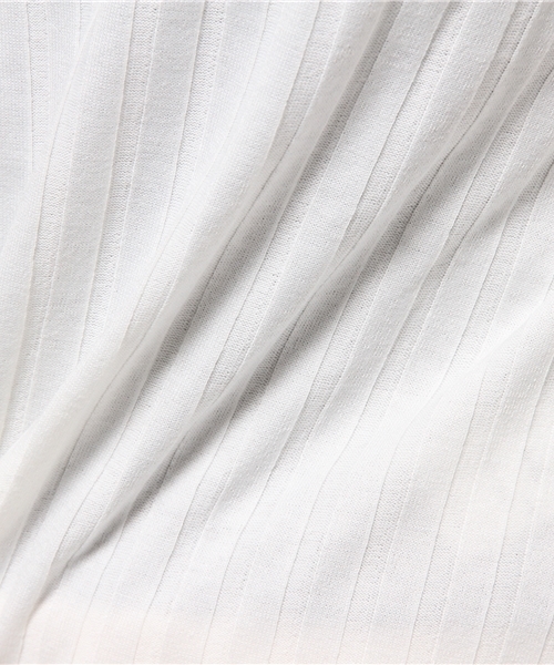 SLY（スライ）の「CUT RIB TOPS-S（Tシャツ/カットソー・レディース・ベージュ/ホワイト/ブラック/ライトブルー/ライトピンク・FREE）」の7枚目の写真