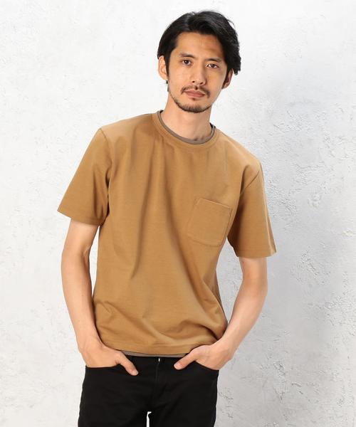 green label relaxing（グリーンレーベルリラクシング）の「KC DELAVE F/LYRD S/S Tシャツ◆（Tシャツ/カットソー・メンズ・ネイビー/ホワイト/ベージュ・SMALL/LARGE/MEDIUM）」の2枚目の写真