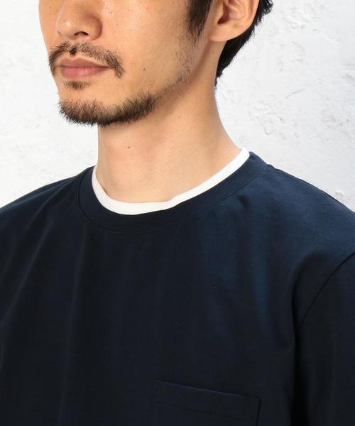 green label relaxing（グリーンレーベルリラクシング）の「KC DELAVE F/LYRD S/S Tシャツ◆（Tシャツ/カットソー・メンズ・ネイビー/ホワイト/ベージュ・SMALL/LARGE/MEDIUM）」の10枚目の写真