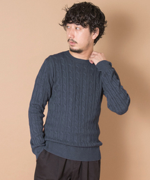 URBAN RESEARCH | UR ストレッチケーブルC/Nニット(ニット/セーター)