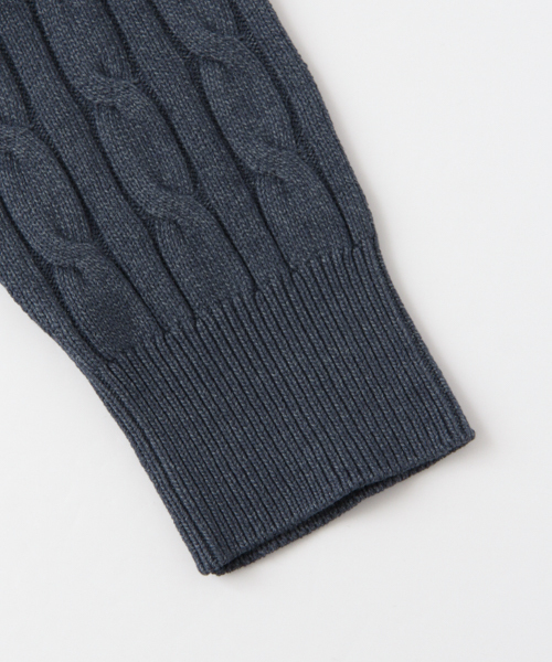 URBAN RESEARCH(アーバンリサーチ)の「UR ストレッチケーブルC/Nニット(ニット/セーター・メンズ・キャメル/ブルー系その他/オリーブ/ブルー・MEDIUM/LARGE)」の16枚目の写真