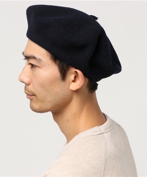 Denime(ドゥニーム)の「【MADE IN FRANCE】SOLID BERET/ベレー帽(キャスケット・メンズ・オフホワイト/グレー/ネイビー/マスタード/ワイン/ブラック・FREE)」の7枚目の写真