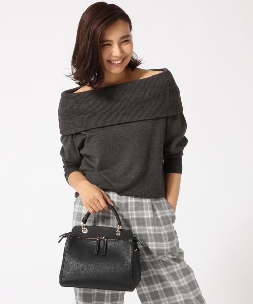 GLOBAL WORK（グローバルワーク）の「2WAYミニショルダー/737573（ショルダーバッグ・レディース・ブラック/ボルドー/ベージュ・FREE）」の7枚目の写真