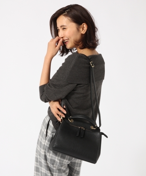 GLOBAL WORK（グローバルワーク）の「2WAYミニショルダー/737573（ショルダーバッグ・レディース・ブラック/ボルドー/ベージュ・FREE）」の8枚目の写真