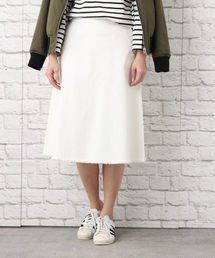 LEPSIM | フリンジデニムAラインスカート　739228(デニムスカート)