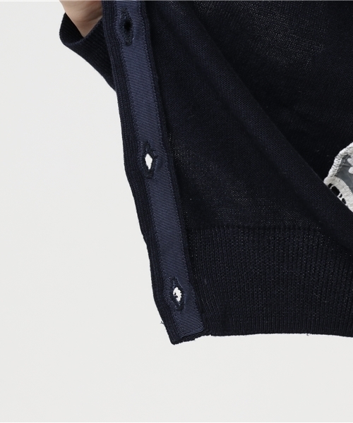 LOVELESS(ラブレス)の「【LOVELESS】WOMENS バックレースカーディガン(カーディガン/ボレロ・レディース・ネイビー/ホワイト/レッド・36/34)」の11枚目の写真