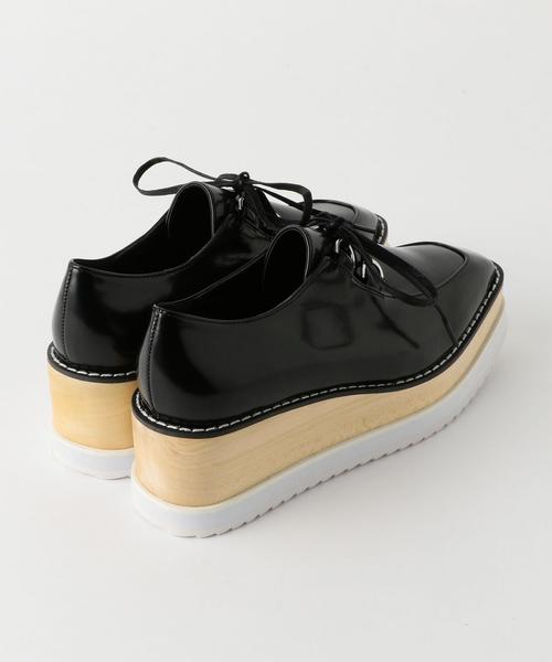 Another Edition（アナザーエディション）の「レースアップ　フナゾコシューズ ◆（その他シューズ・レディース・ベージュ/ブラック・MEDIUM/SMALL/LARGE）」の3枚目の写真