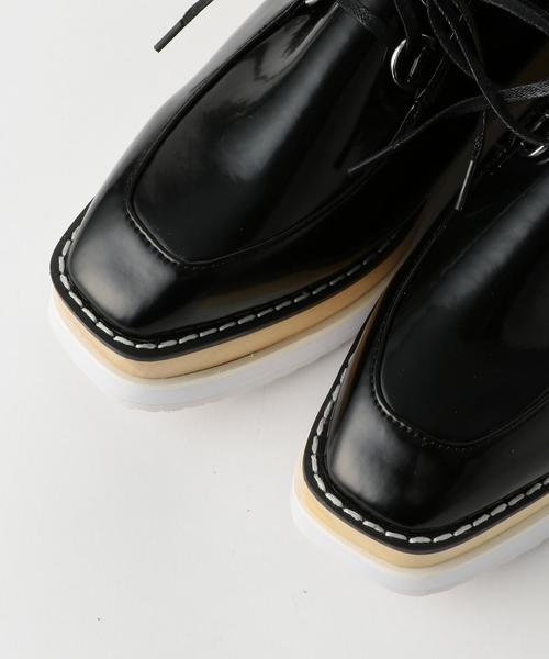 Another Edition（アナザーエディション）の「レースアップ　フナゾコシューズ ◆（その他シューズ・レディース・ベージュ/ブラック・MEDIUM/SMALL/LARGE）」の4枚目の写真