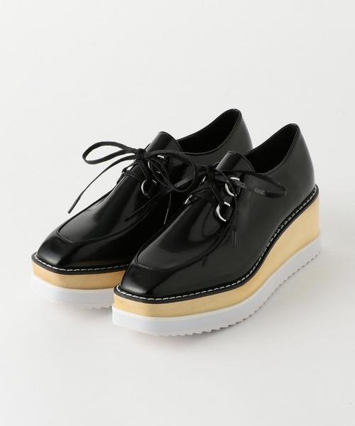 Another Edition（アナザーエディション）の「レースアップ　フナゾコシューズ ◆（その他シューズ・レディース・ベージュ/ブラック・MEDIUM/SMALL/LARGE）」の11枚目の写真