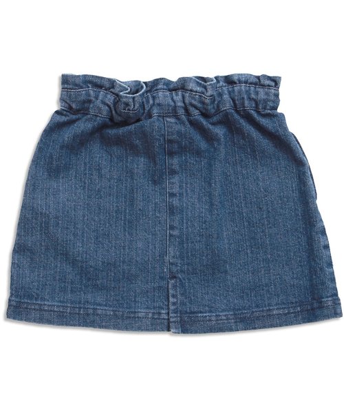 apres les cours(アプレレクール)の「ウエストフリルタイトデニムスカート(デニムスカート・キッズ・ブルー/ネイビー・140/80/100/120/90/110/130)」の3枚目の写真