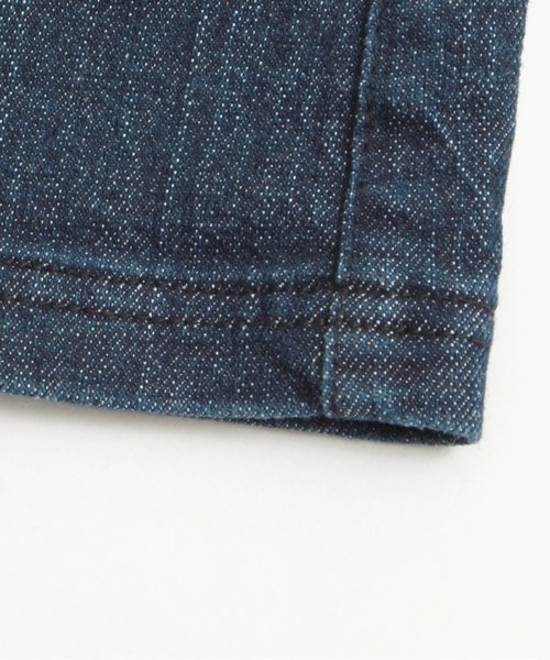 apres les cours(アプレレクール)の「ウエストフリルタイトデニムスカート(デニムスカート・キッズ・ブルー/ネイビー・140/80/100/120/90/110/130)」の7枚目の写真