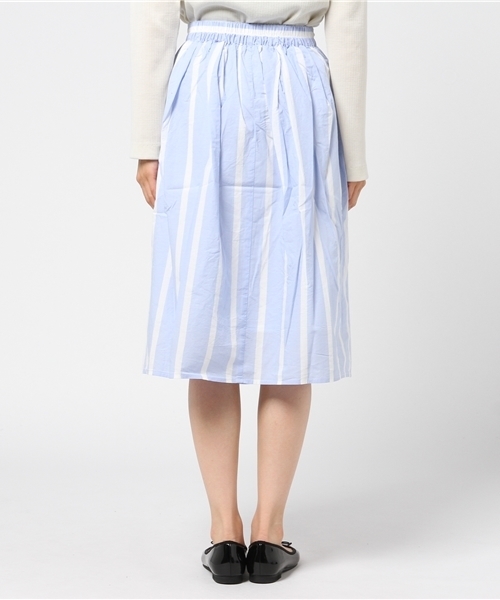 POU DOU DOU（プードゥドゥ）の「ローン先染めウエスト刺繍タックスカート（スカート・レディース・イエロー/ブルー/グレー・3）」の11枚目の写真