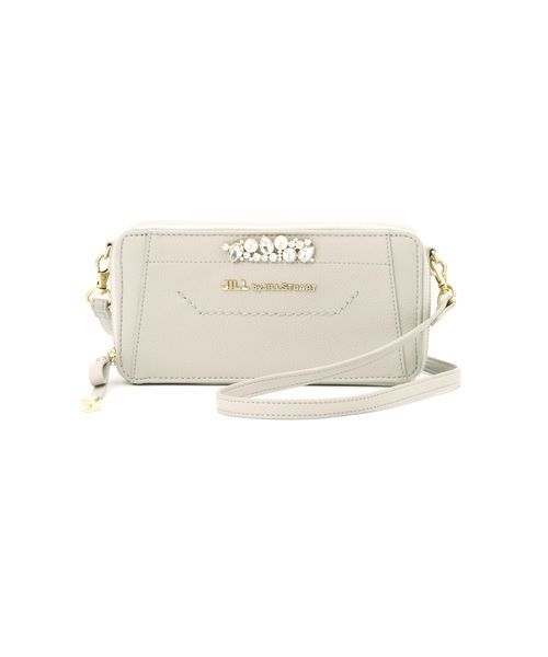 JILL by JILL STUART（ジルバイジルスチュアート）の「ビジューロイヤルズ（サイフポシェット）（ショルダーバッグ・レディース・レッド/ブラック/ライトグレー・ﾌﾘ-）」の18枚目の写真