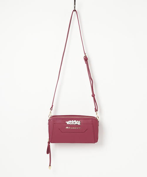 JILL by JILL STUART（ジルバイジルスチュアート）の「ビジューロイヤルズ（サイフポシェット）（ショルダーバッグ・レディース・レッド/ブラック/ライトグレー・ﾌﾘ-）」の9枚目の写真